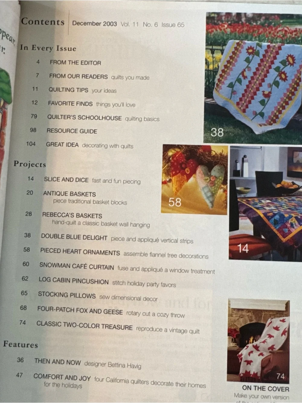 Better‎ Homes And Gardens American Patchwork & Quilting Vintage Dec 2003
